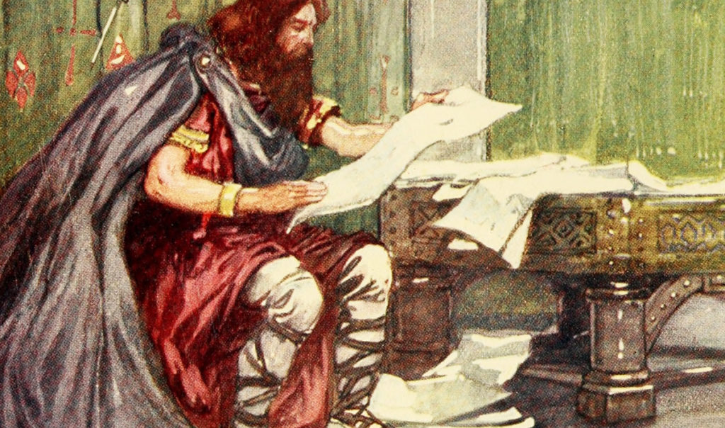 Alfred Wielki. Wyobrażenie z początku XX wieku.