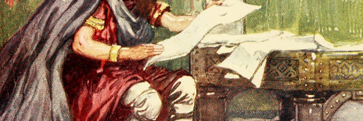 Alfred Wielki. Wyobrażenie z początku XX wieku.