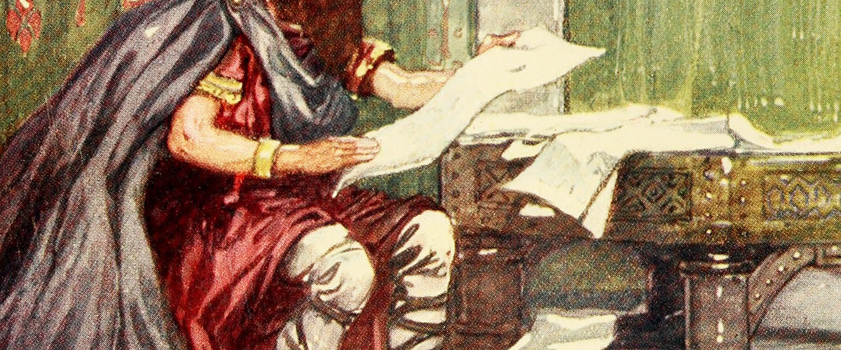 Alfred Wielki. Wyobrażenie z początku XX wieku.