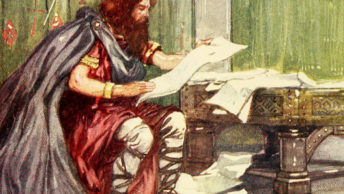 Alfred Wielki. Wyobrażenie z początku XX wieku.