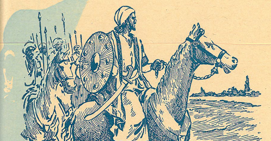 Chalid ibn al-Walid. Grafika XX-wieczna