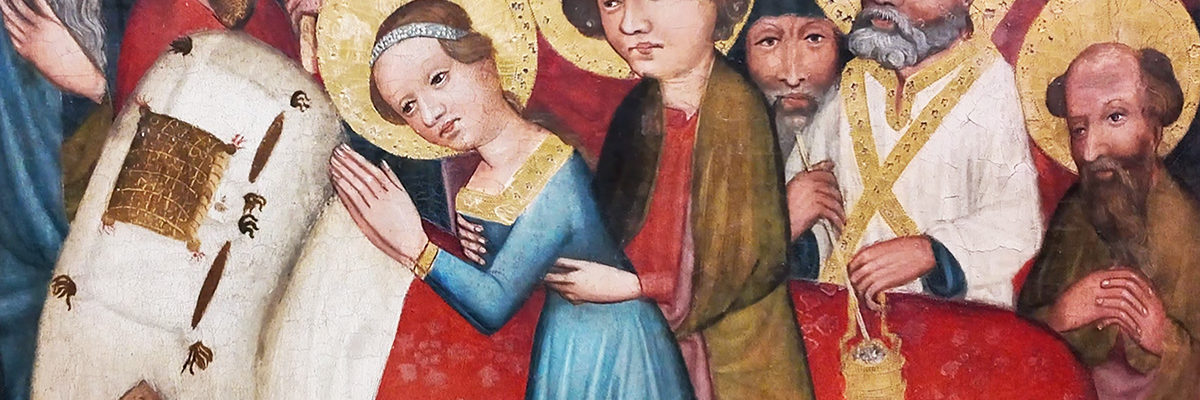 Zastępy świętych. Obraz średniowieczny.