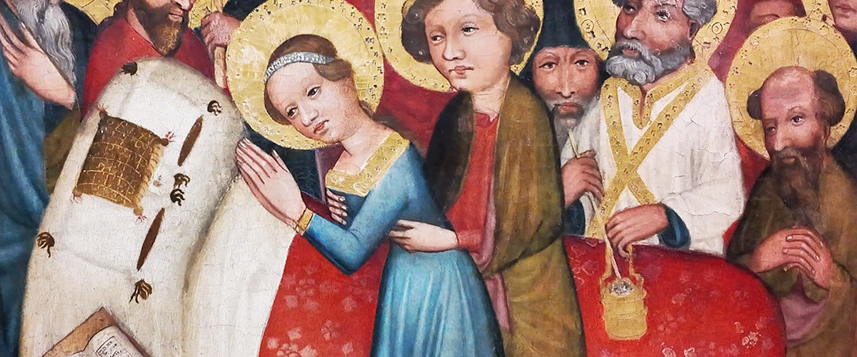Zastępy świętych. Obraz średniowieczny.