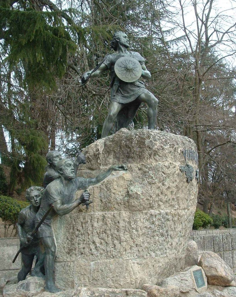 Pomnik upamiętniający Wiriatusa w portugalskim Viseu (Nuno Tavares/CC BY-SA 2.5).
