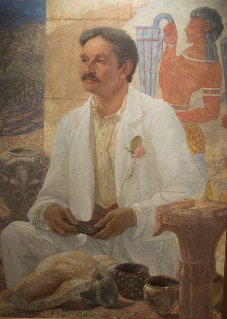 Portret Arthura J. Evansa pędzla Williama Blake'a Richmonda (Ashmolean Museum/CC BY-SA 4.0).