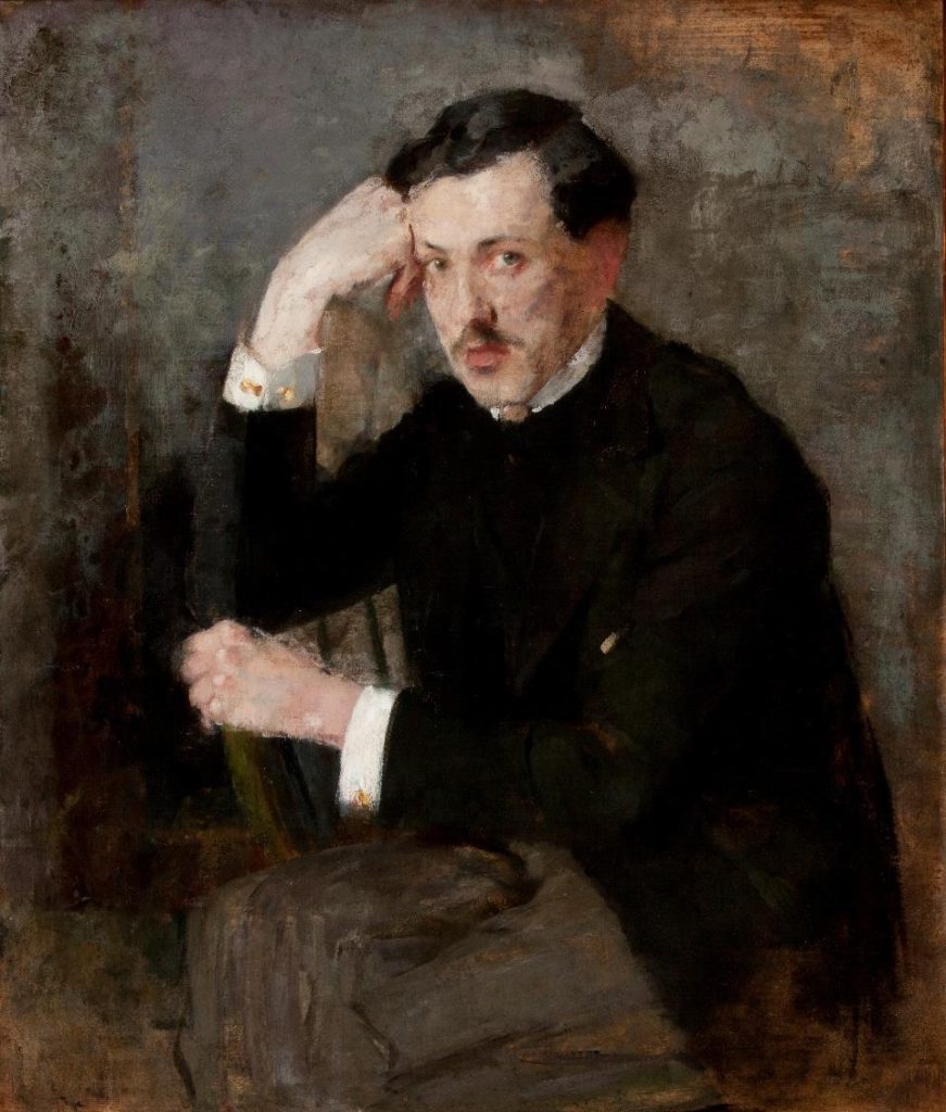 Portret Józefa Czajkowskiego z 1894 roku, pędzla Boznańskiej (domena publiczna).