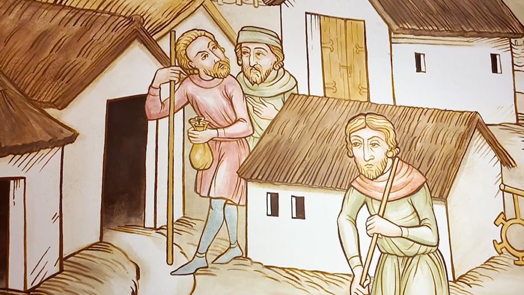 Handel we wczesnej Polsce. Fragment ekspozycji w muzeum Polin w Warszawie