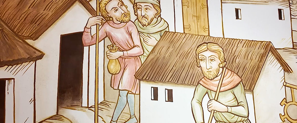 Handel we wczesnej Polsce. Fragment ekspozycji w muzeum Polin w Warszawie