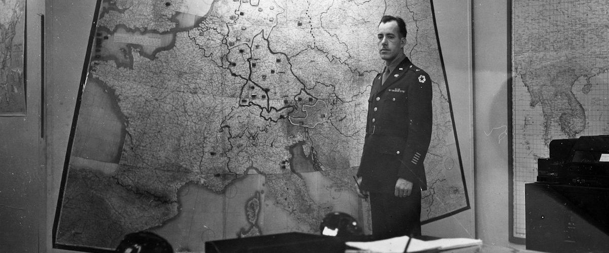 Sala Map w Białym Domu w 1943 roku.