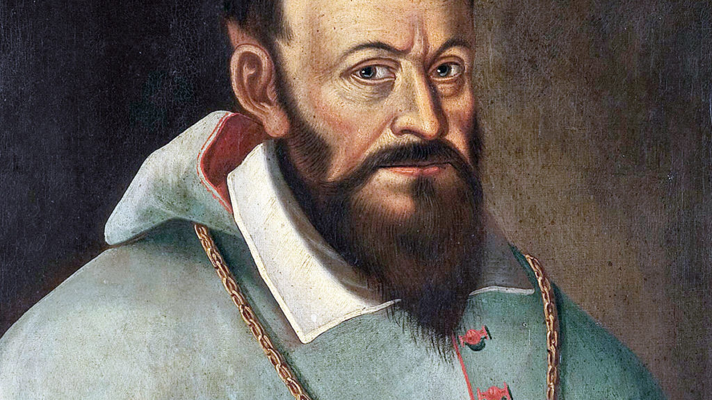 Biskup krakowski Franciszek Krasiński (zm. 1577). Portret z epoki.