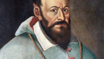 Biskup krakowski Franciszek Krasiński (zm. 1577). Portret z epoki.