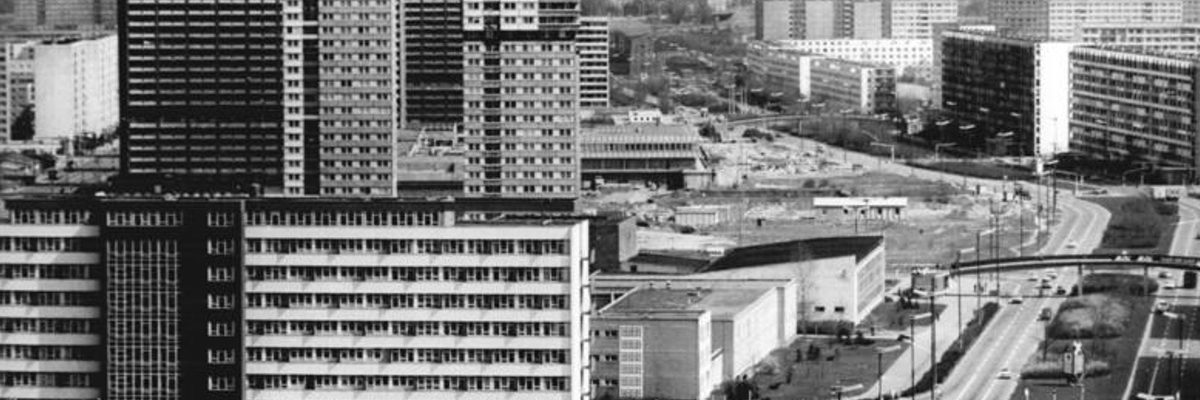 Halle-Neustadt w 1982 roku (Bundesarchiv, lic. CC-BY-SA 3,0).