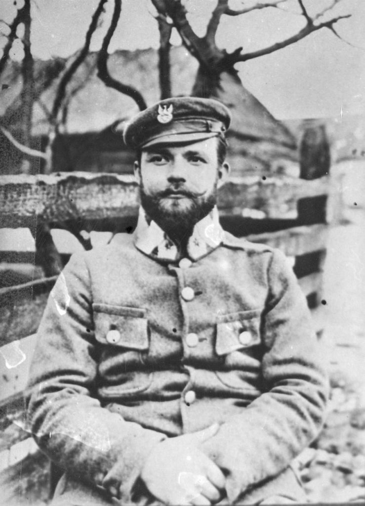 Michał Żymierski jako oficer Legionów Polskich (domena publiczna).