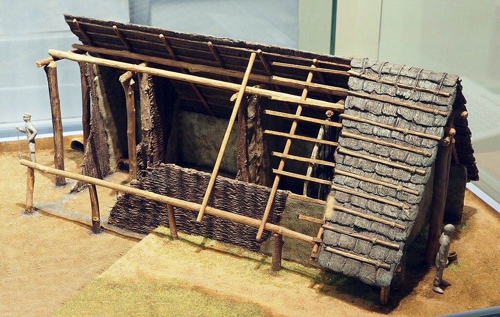Model długie domu kultury pucharów lejowatych (Hajotthu/CC BY-SA 3.0).
