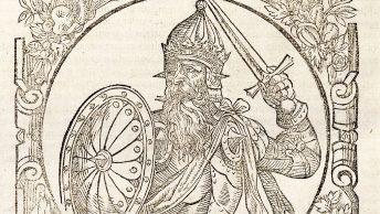 Iście lechickie wyobrażenie Lecha (choć ze sporo późniejszej kroniki).