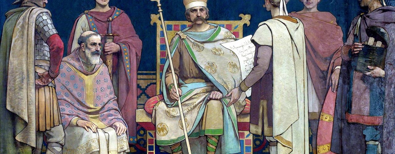 Karol Wielki ostatecznie nie zdecydował się zaatakować Jutlandię (domena publiczna).