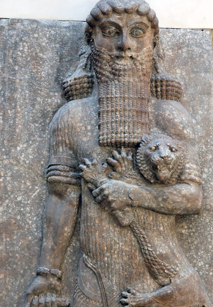 Domniemane wyobrażenie Gilgamesza w zbiorach Luwru. VIII wiek p.n.e.