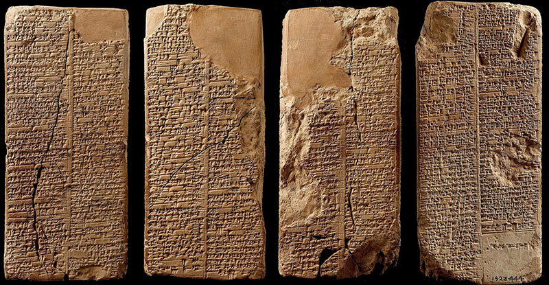 Sumeryjska Lista Królów przechowywana w Ashmolean Museum w Oksfordzie.